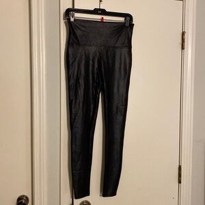 SPANX Faux Leather Leggings Size L